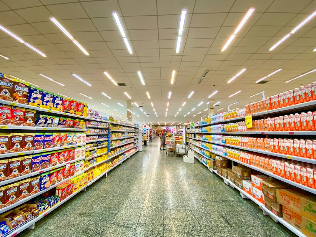 store aisle with products