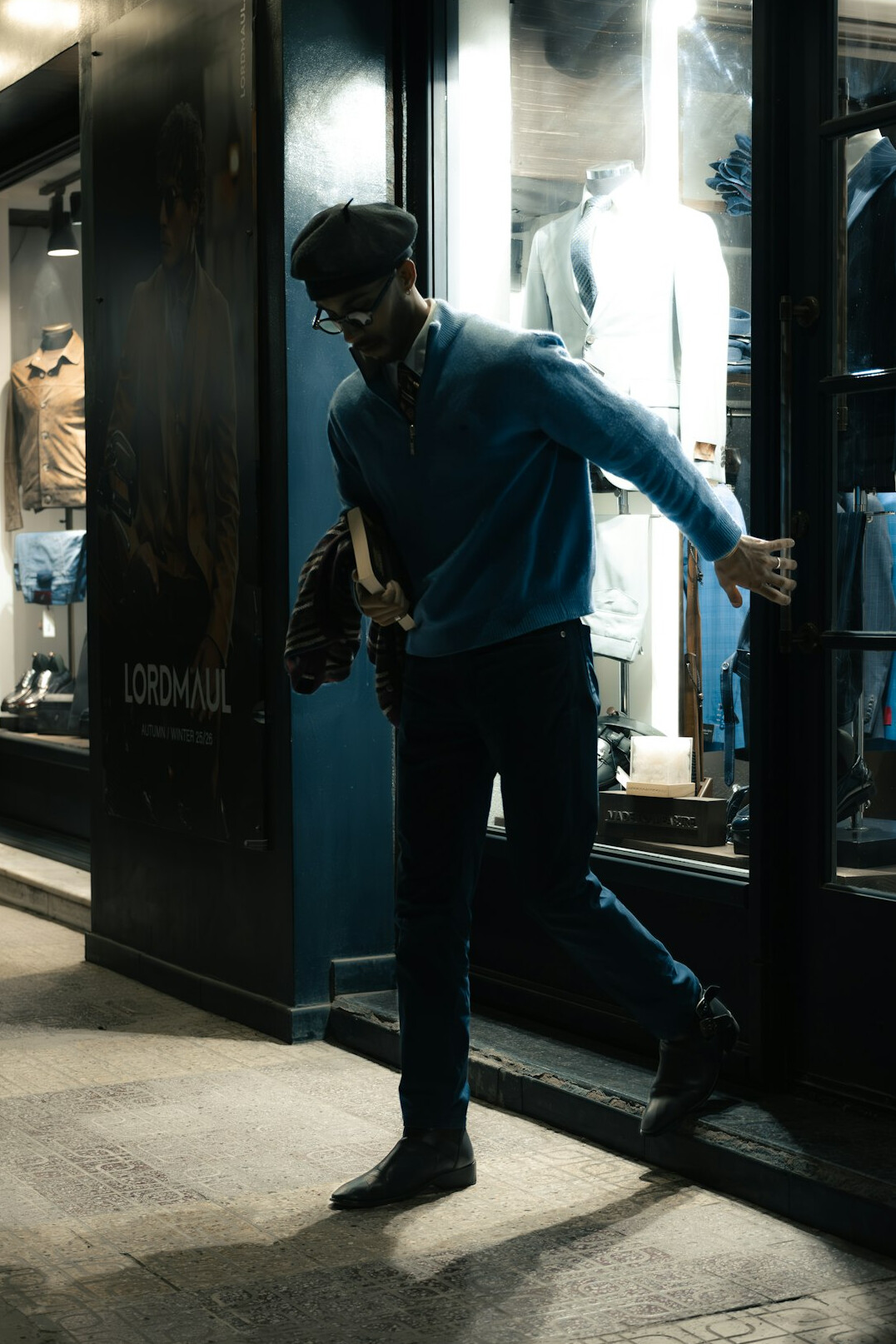 store detective watching customers