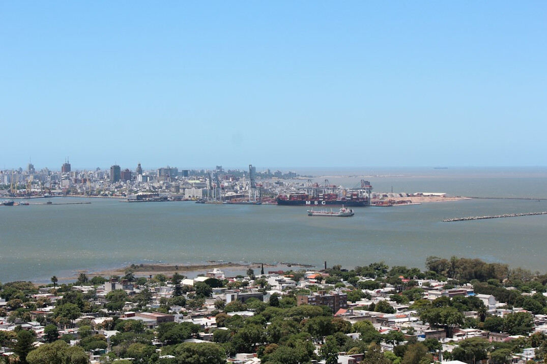 Historic colonial buildings in Ciudad Vieja, Montevideo